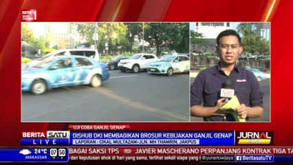Dishub DKI Bagikan Brosur Kebijakan Ganjil Genap