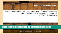 [PDF] Hauts-fourneaux et fonderies du Val d Osne: tarif (Sciences Sociales) (French Edition)