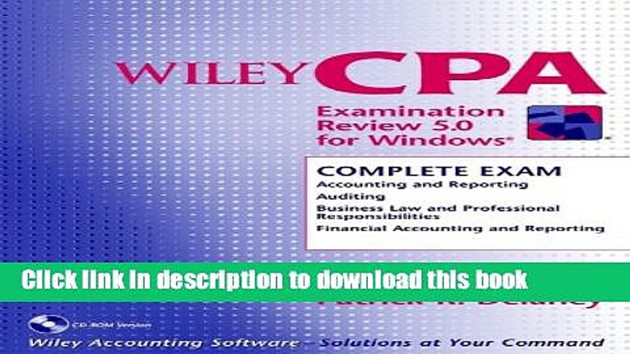 [Read PDF] Wiley CPA Examination Review 5.0 for Windows, Complete Exam Ebook Free