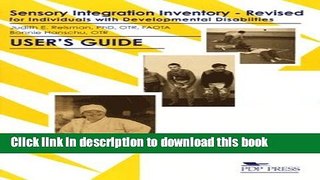 [PDF] Sensory Integration Inventory for Individuals With Developmental Disabilities [PDF] Full Ebook
