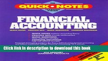 [Read PDF] Financial Accounting (The Quick Notes Learning System) Download Online