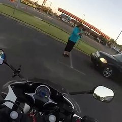 Cat Saved by bike man