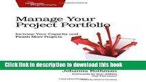 Read Manage Your Project Portfolio: Increase Your Capacity and Finish More Projects  Ebook Free