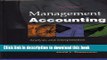 [Read PDF] Management Accounting: Analysis and Interpretation Download Free