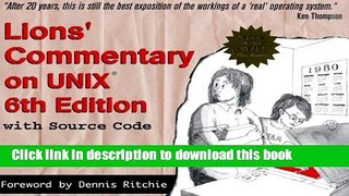 Read Lions  Commentary on Unix PDF Online