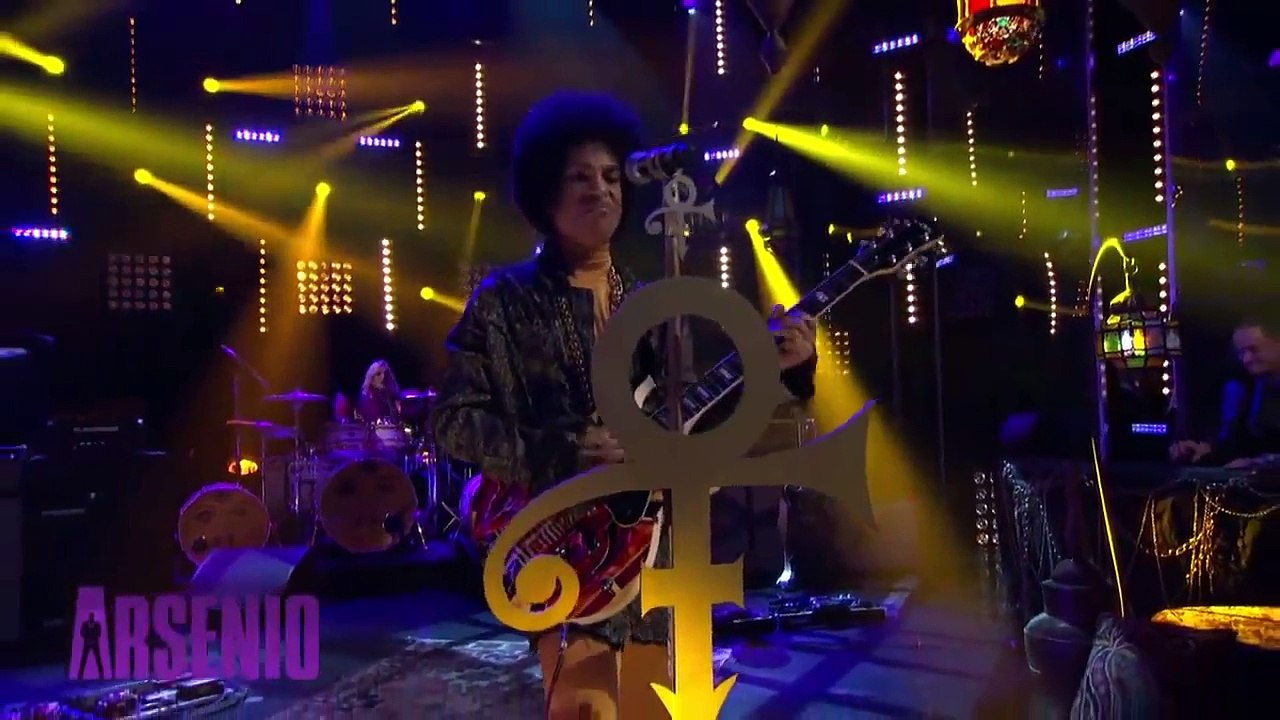 Prince & the 3DEYE Girl - She's always in my hair (Live at the Arsenio Hall Show 2014)