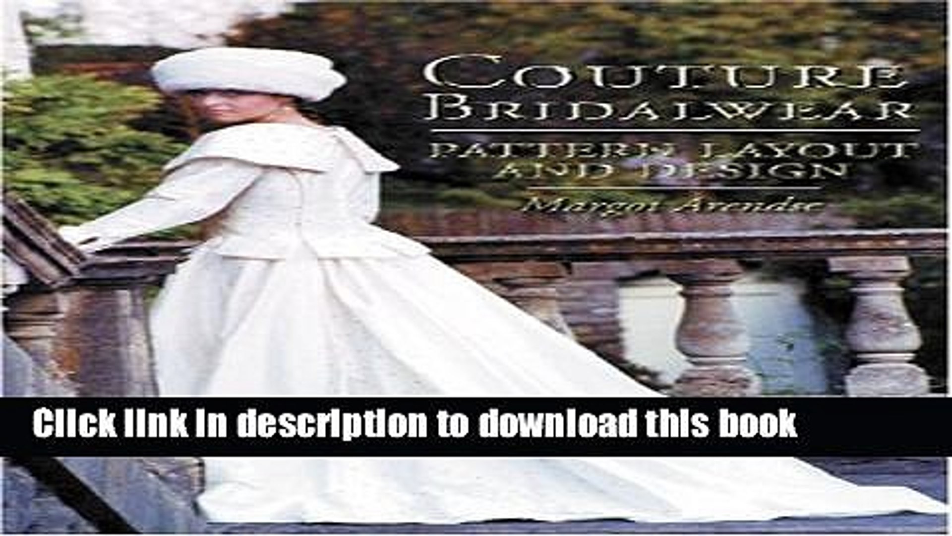 [PDF] Couture Bridalwear: Pattern Layout and Design [Download] Full Ebook