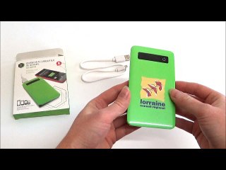 Batterie de secours publicitaire