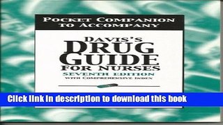 Download Davis s Drug Guide Pocket Companion Ebook Free