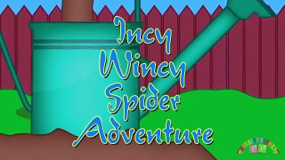 INCY WINCY SPIDER ADVENTURE -  Nursery Rhymes TV. Toddler Kindergarten Preschool Baby Songs.