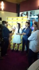 Rajeev khandelwal , Gauahar khan and Caterina muniro at the promotion of fever in Ahmadabad - 1