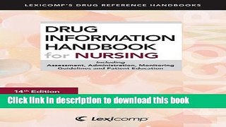 Read Drug Information Handbook For Nursing Ebook Free