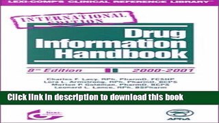 Download Drug Information Handbook International Edition [2000-2001] PDF Online