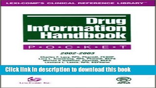 Download Drug Information Handbook Pocket PDF Free