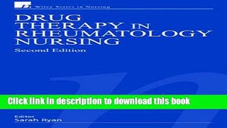 Read Drug Therapy in Rheumatology Nursing PDF Online