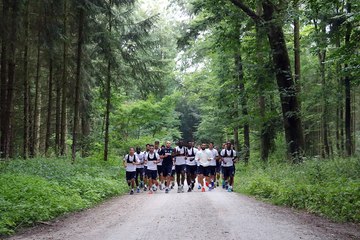Footing au saut du lit, avec le soutien du président