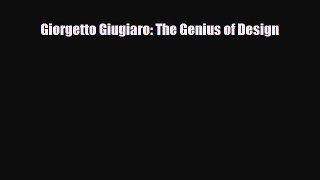 FREE DOWNLOAD Giorgetto Giugiaro: The Genius of Design  FREE BOOOK ONLINE