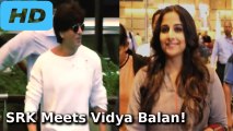 Shahrukh Khan Meets Vidya Balan At Mumbai Airport