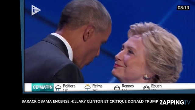 Présidentielle américaine : Barack Obama fait l'éloge d'Hillary Clinton et critique violemment Donald Trump (Vidéo)