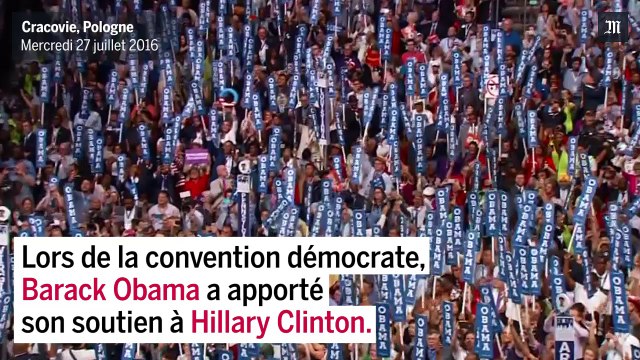 Le discours d’Obama en soutien à Hillary Clinton