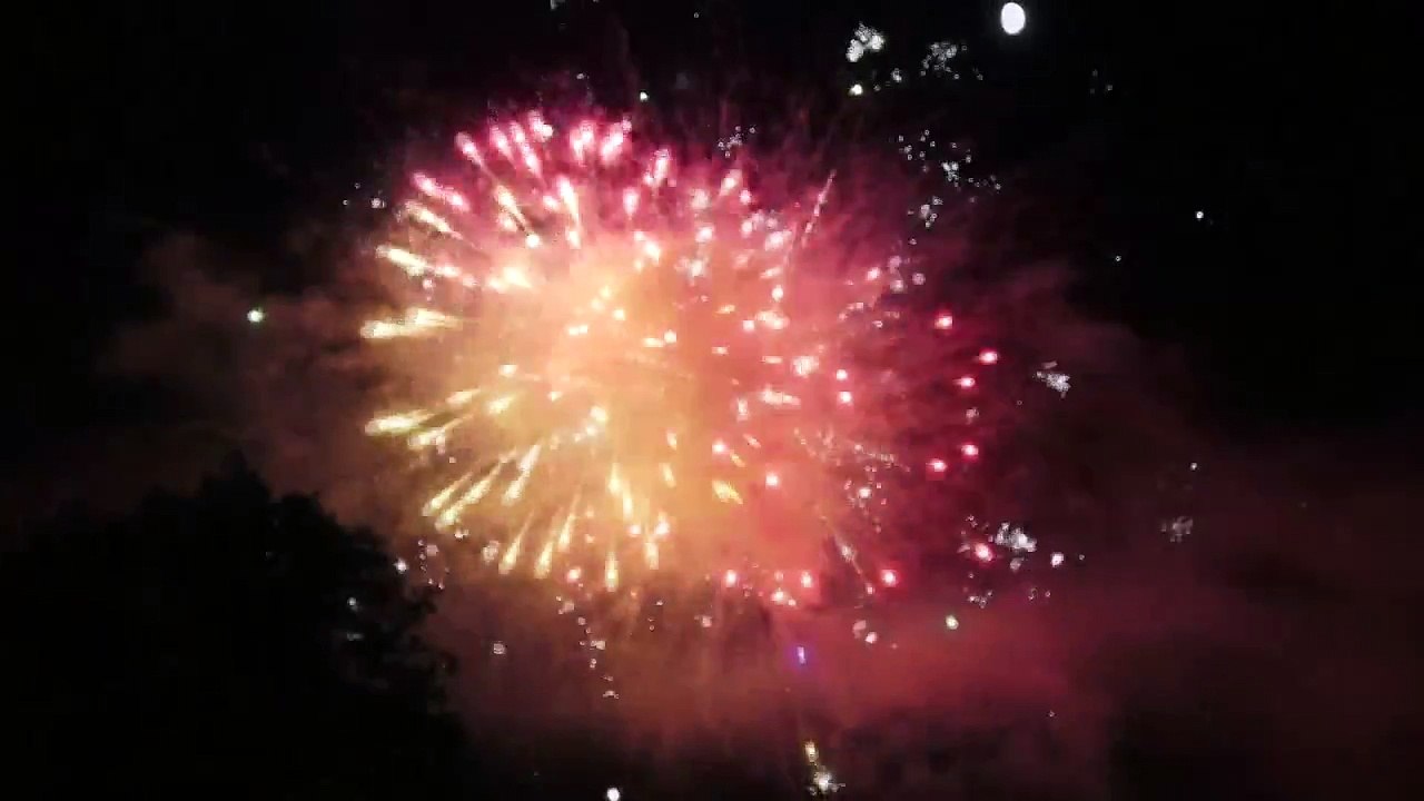 14 juillet, le feu d'artifice