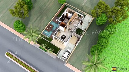 3D Villa Floor Plan