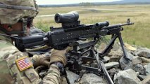 It's Raining Bullets ! US Paratroopers Firing the Great M240l Machine Gun