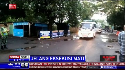 17 Ambulans Berisi Peti Jenazah Tiba di Nusakambangan