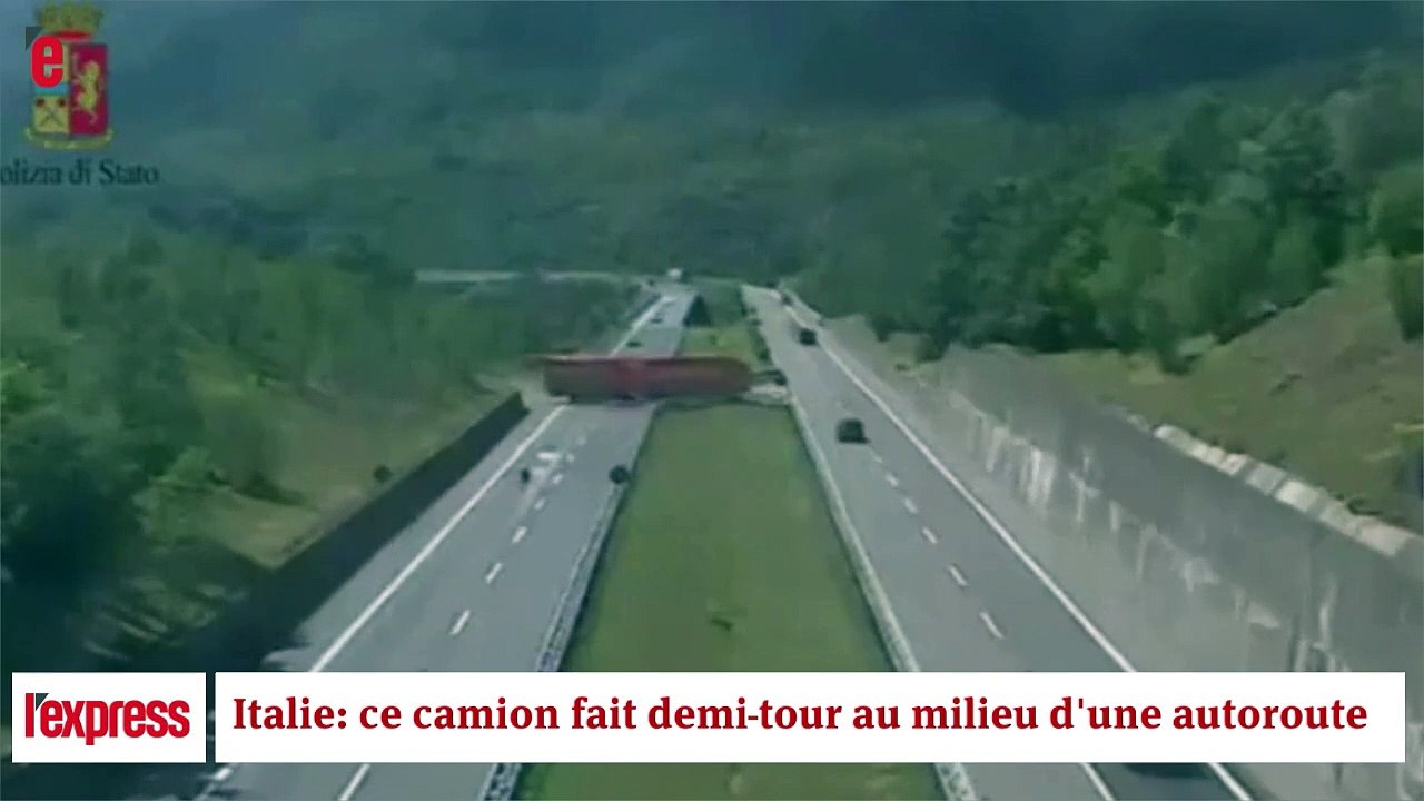 Italie: un camion fait demi-tour au milieu de l'autoroute