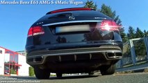 Mercedes Benz E63 AMG S 4Matic Wagon vs Audi RS6 C7 - Acceleration 0-250km-h & Exhaust Sound