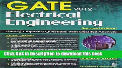 Download Gate 2012: Electrical Engineering: Theory Objective Questions With Detailed Answers