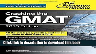 Read Cracking the GMAT with 2 Computer-Adaptive Practice Tests, 2016 Edition  Ebook Free