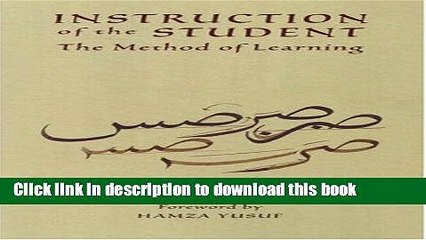 Read Instruction of the Student: The Method of Learning Ebook Free