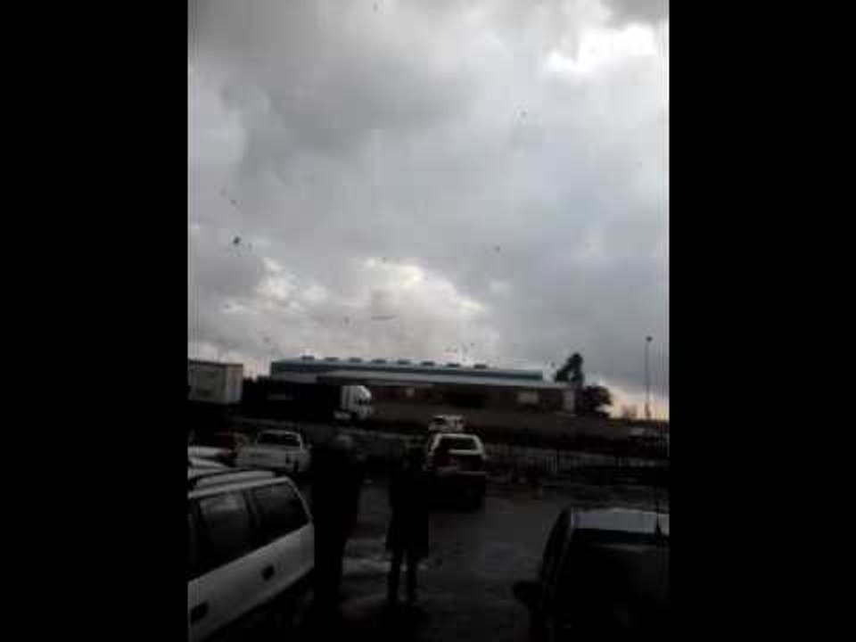 Debris Flies as Tornado Tears Through Johannesburg Suburbs