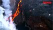 Hawaï: après l'éruption d'un volcan, une coulée de lave rejoint l'océan