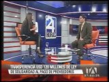 Entrevista a Cristina Reyes sobre financiamiento para la reconstrucción de Manabí y Esmeraldas