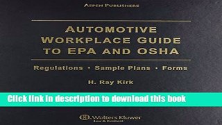 Download Automotive Workplace Guide to EPA and OSHA Ebook Online