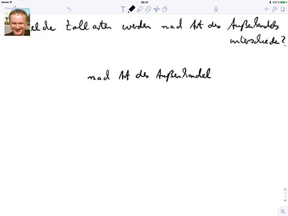 Zollarten, unterschieden nach Art des Außenhandels