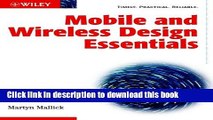 Read Mobile and Wireless Design Essentials PDF Online