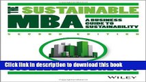 Read The Sustainable MBA: A Business Guide to Sustainability  Ebook Free