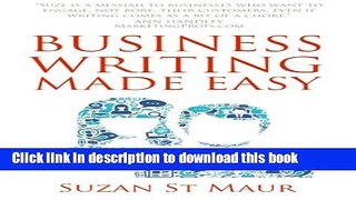 Read Business Writing Made EasyÂ Â   Ebook Free
