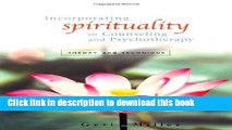 Read Incorporating Spirituality in Counseling and Psychotherapy: Theory and Technique Ebook Free