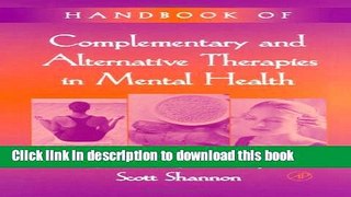 Read Handbook of Complementary and Alternative Therapies in Mental Health Ebook Free