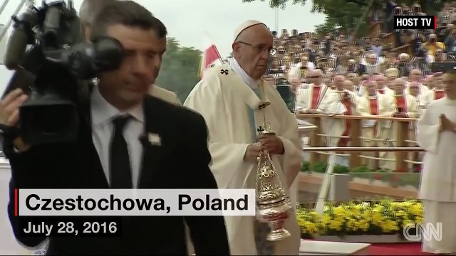 Pope Francis FALLS During Mass in Poland (VIDEO)