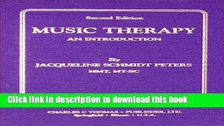 Read Music Therapy: An Introduction Ebook Free