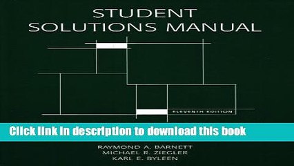 Read Books Student Solutions Manual for College Mathematics for Business, Economics, Life