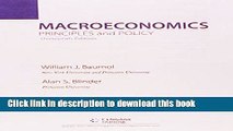 Read Bundle: Macroeconomics: Principles and Policy, 13th   Aplia(TM), 1 term Printed Access Card