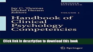 Download Handbook of Clinical Psychology Competencies PDF Online