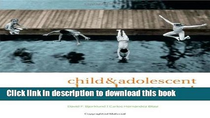 Read Child and Adolescent Development: An Integrated Approach  PDF Free