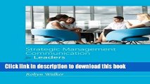 Read Strategic Management Communication for Leaders  PDF Free